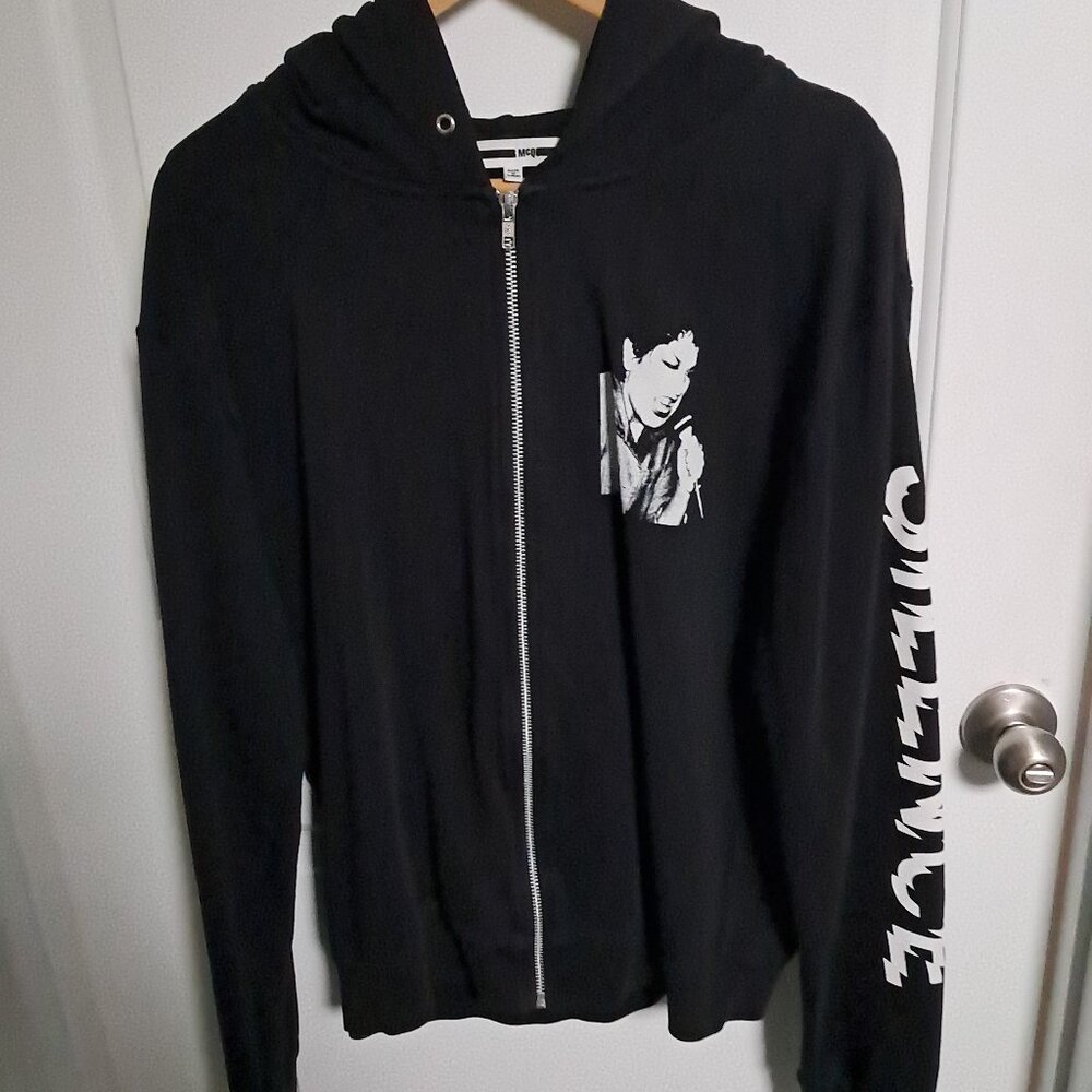 Alexander McQueen McQ Hoodie Alice Bag The Bags LA Punk Band Size L